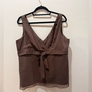 🤎 NWT GAP Brown Camisole Top – Size XL